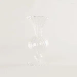 Vases en verre vase pour la décoration intérieure décorative Terrarium Table Ornements Nordic Candlers