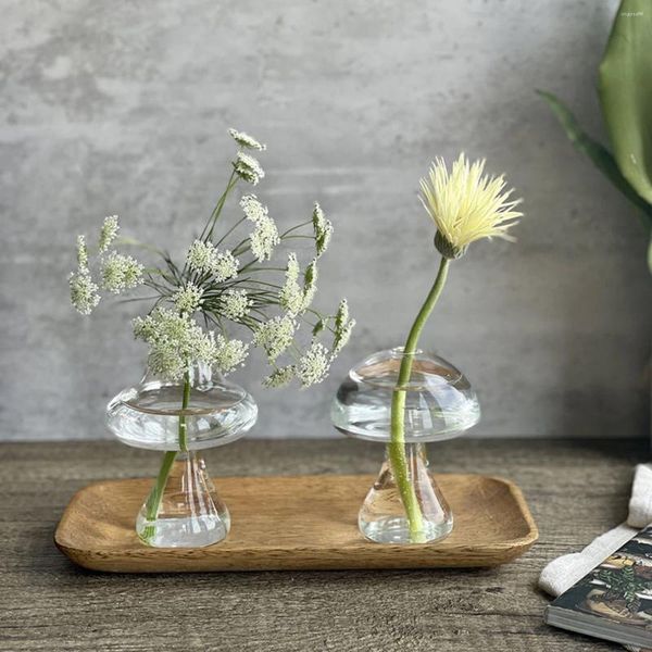 Vases en verre vase en verre pour décoration intérieure décorative Terrarium Bottle Table Ornements Bonsaï Small