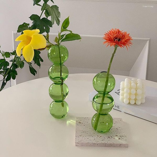 Vases Vase De Fleur En Verre Pour La Décoration Intérieure Décoratif Terrarium Conteneur Ornements De Table Plante De Table