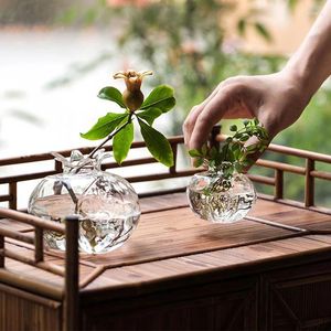 Vases Vase de fleur en verre pour la décoration de la maison Terrarium Table Ornements séchés Petit