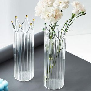 Vases Vase à fleurs en verre pour décor de mariage pièce maîtresse rustique Terrarium plantes ornements de Table décoratif nordique