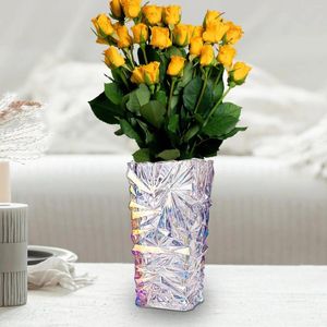 Vases en verre Vase Vase géométrique Elegant Gift Plant Central Pice for Office Kitchen Living Room Home Decor Wedding