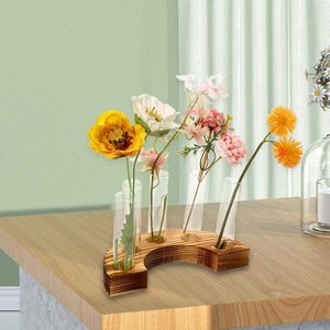 Vases Verre Tes à essai Plant Terrarium Garden Flower Vase Propagation Station