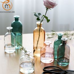 Vazen Glazen Vaas Woonkamer Gedroogde Bloemen Nordic Ins Stijl Glas Transparant Dille Woondecoratie Accessoires Bloemenvazen Voor Thuis 230608
