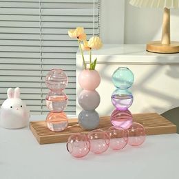 Vazen glas vaas moderne bloempot container bubble ball fles planten bruiloft woning bureaublad decor verjaardag cadeau maceta