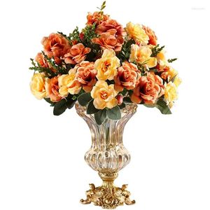 Vases Verres décoratives fleur mariage luxe salon transparent vase conception minimaliste vintage jarrones décor de la maison