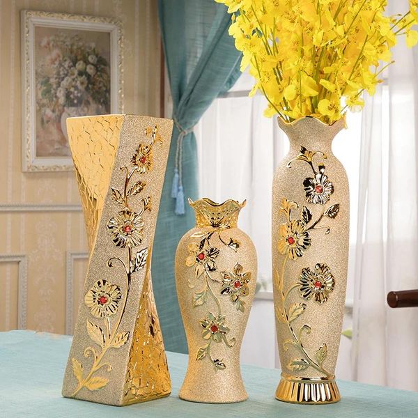 Vases Gold Vase Vase MODERNE MODER HOME DÉCORT