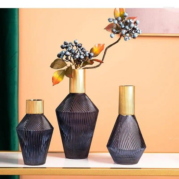 Vases en verre plaqué Gol