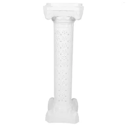 Jarrones Estatua De Columna Griega Pedestal De Exhibición Alta Soporte De Pilar Romano Blanco Centro De Mesa De Boda Flor 40 X 12