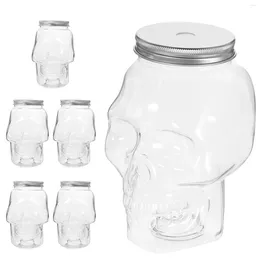 Vases Halloween Portable Juice Bottle Beverage Emballage Bouteilles Clear Milk Anti-Dak Small Outdoor Water