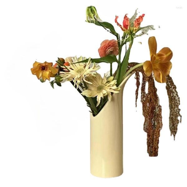 Vases haut de gamme moderne Simple Art décoration fleur insérer salon maison créatif doux décoratif
