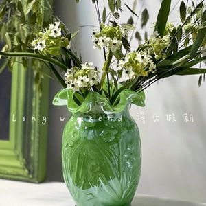 Vases Decoration de table de haute qualité American Style Home Great Diamètre Glass Flower Device