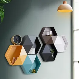 Vases Geométrique Hexagon Geométrique Création Beautiful 6 Colours Wall Planter Planter Platter pour le salon