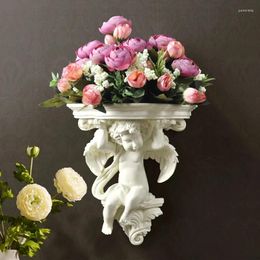 Vases Home Wall Decorative Flowers Artificial Fleurs étagère Pendart Art suspinding Mural Craft Wedding salon Oornamements vase