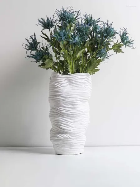 Vases Vaste à grains horizontaux Coupe de décoration en céramique simple Salle El Home Store Soft