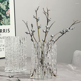Vases Maison Salon Vase En Verre Moderne Fleurs Artificielles Table De Mariage Esthétique De Luxe Vasi Per Fiori Articles De Décoration