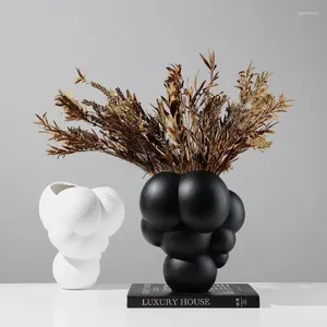 Vases ins nordic mousse nuage vase créatif maison incrustée de résine de fleurs sèches décorations d'artisanat en résine sèche