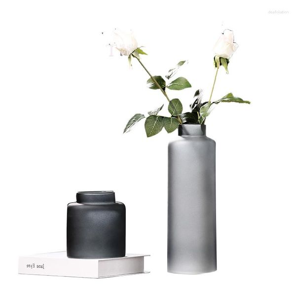 Vases Ins Style Vente Vase en verre rond soufflé à la main avec MaColor pour fleurs et déco Homec