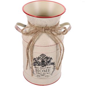 Vases Porte-plante en fer Vase de pot de fleur vintage pour la pièce maîtresse de mariage de table à la maison