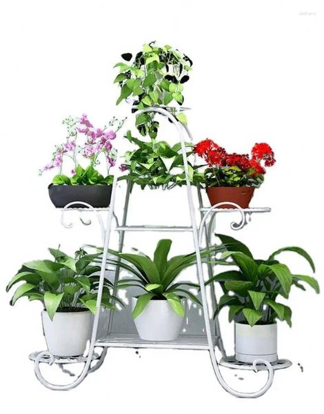 Vases Iron Scindapsus aureus Living Room Content Rack Multi-Floor Balcon Decoration Interior Decoration Nordic Style Flower Pot