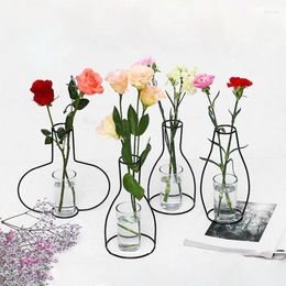 Vases Fer Fil Fleur Vase En Métal Pot Organisation Conteneur Fournitures Pour La Maison Chambre Dortoir Chambre Décoration