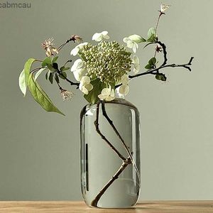 Vases japonais zen transparent vase en verre simple de la plante en verre simple vases vases vases créatifs de terrarium hydroponique table décorative pot