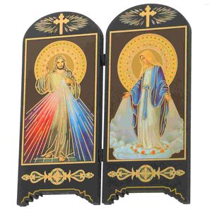 Vazen Jezus katholieke houten tafel ornament muur maagdelijke hout ambachten