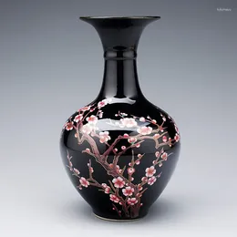 Vases Jingdezhen chinois céramique Vase ornements décoration maison salon Table ameublement artisanat El bureau bureau Figurines Art