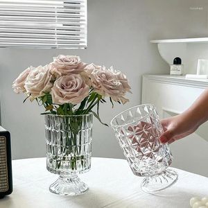 Vases Cuisine Moderne Vase De Luxe Grands Verres Fleur Nordique Hydroponique Design Décoratif Décor À La Maison
