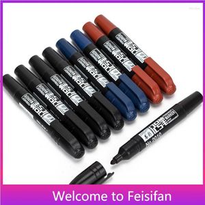 Vazen met grote capaciteit Oile marker markers Logistiek Penstudenten maken notities Red Blue en Black Three-Color