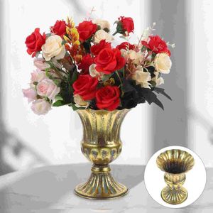 Vazen lichte huisdecoraties voor huis gedroogde bloem opslagpot vuurtoren bloemen arrangement container ijzer vintage