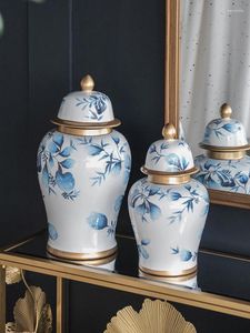 Vases Salon Vase en céramique Vase chinoise Décoration européenne Lumière légère GÉNÉRAL MAISON GÉNÉRALE