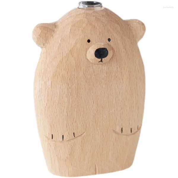 Vases Log Mute Bear Flower Flower Flower Maison Créative Creative Creative Gift