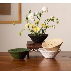 Vases Lotus Seedpod Shape Ceramic Vase Artificial Flower Decorative Pots Desk Decoration Arrangement floral décor moderne