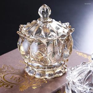 Vazen Luxe Kristallen Glazen Suikerpot Opbergpot Sieraden Snoep Snack Huishoudelijke Amerikaanse Decoraties En Ornamenten Met Deksel