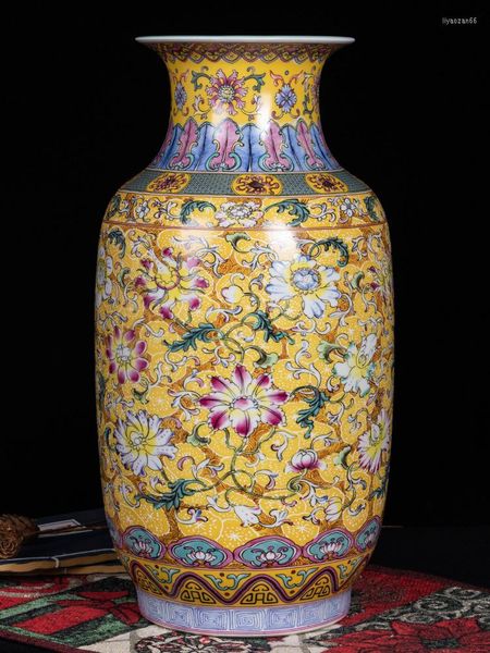 Vases De Luxe Salon Étage Vase Décoration Arrangement De Fleurs Couloir Antique Étagère Meuble TV Vin Grand Appareil