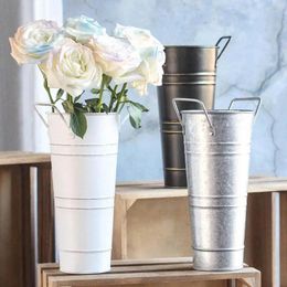 Vases Vase à fleurs en métal 4 pièces, décoration moderne, ferme rustique, décoration de maison, décoration de centre de table