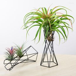 Vazen metalen geometrische bloemstand binnenshuis creatieve woning meubels groene planten desktop decoratieve plant accessoires