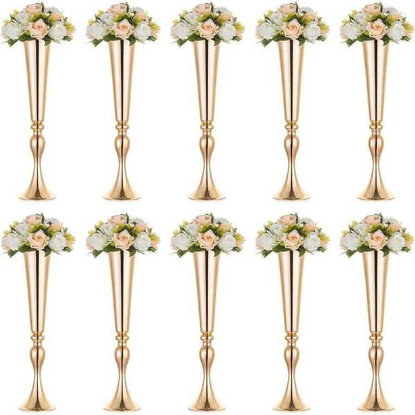 Vases en métal vase de trompette 10 pcs 21,9 