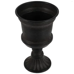 Vases Metal Urn Planter Planter Planter Rustic Vase Vase Flower Trumpet Vintage Style Pot Wedding