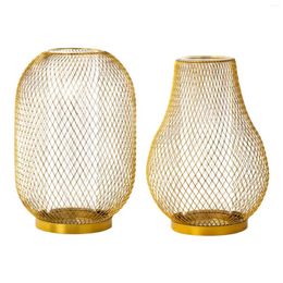 Vases Vase en fil métallique élégant robuste polyvalent cadeau de pendaison de crémaillère pour la maison bureau chambre support d'utilisation sèche