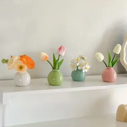 Vazen Mini Ceramics Vaas Simple Nordic Creative Flower Home Living Room Tafel fles ambachten trouwfeestdecoratie geschenken