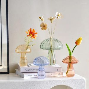 Vases Mini Mushroom Vase Vase Hydroponic Bottle Flower Plant Decoration Decoration Home Nordic Table Creative