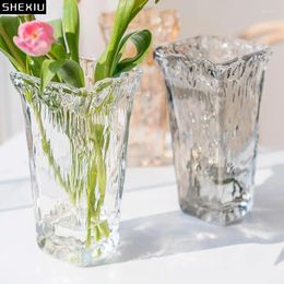 Vases de comptoir en verre d'art moderne