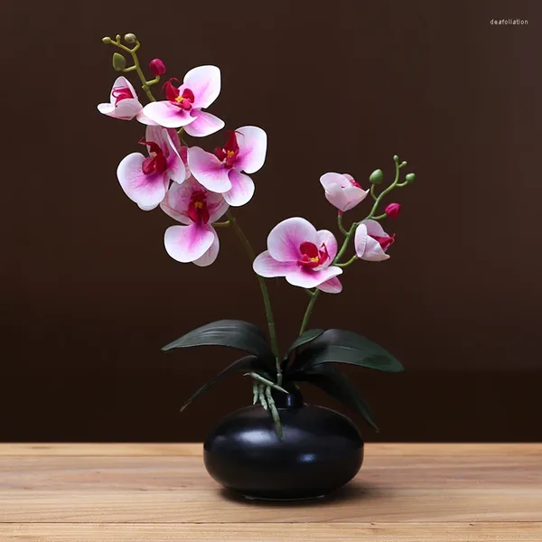Vases moderne en céramique vase faux phalaenopsis arrangement flor