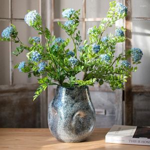 Vases Design moderne verre Vintage Ikebana minimaliste plante cylindre Jarrones Decorativos salon décoration WZ50HP