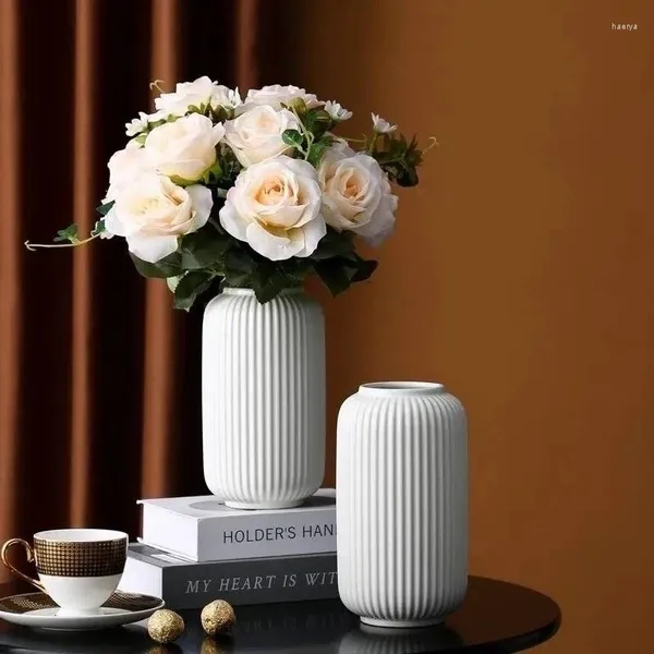 Vases modernes de fleurs fraîches séchées, Arrangement de fleurs séchées, accessoires de décoration de maison, Vase d'art de Table de salon nordique, esthétique