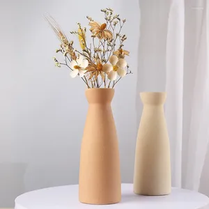 Vases Vase en céramique de style japonais moderne, ornements de fleurs séchées de bureau, arrangements floraux décoratifs, accessoires pour la maison