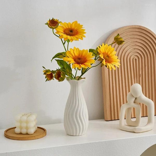 Vases Modern Simple Nordic Home Decoration White Ceramic Living Room Decor Accessoires ACCESSOIRES DE VASE DE FLOOR