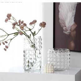 Vazen Moderne transparant glazen aanrecht vaas cilindrische bloemarrangement ornamenten eenvoudige handwerkaccessoires accessoires